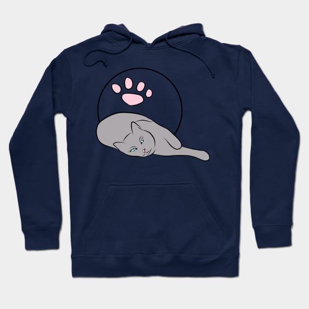 Paw of a cat Hoodie by uveyiknur